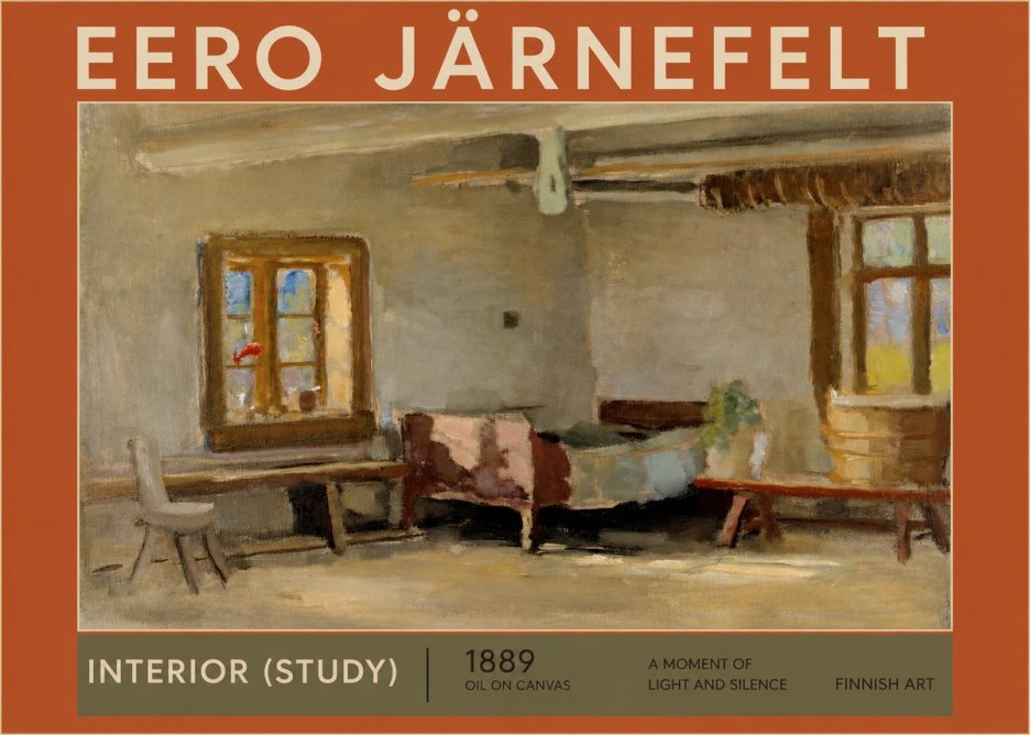 Eero Järnefelt Interior (Study) No2 - Poszter