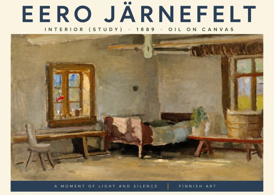 Eero Järnefelt Interior (Study) No3 - Poszter