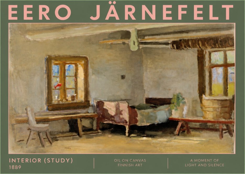 Eero Järnefelt Interior (Study) No4 - Poszter