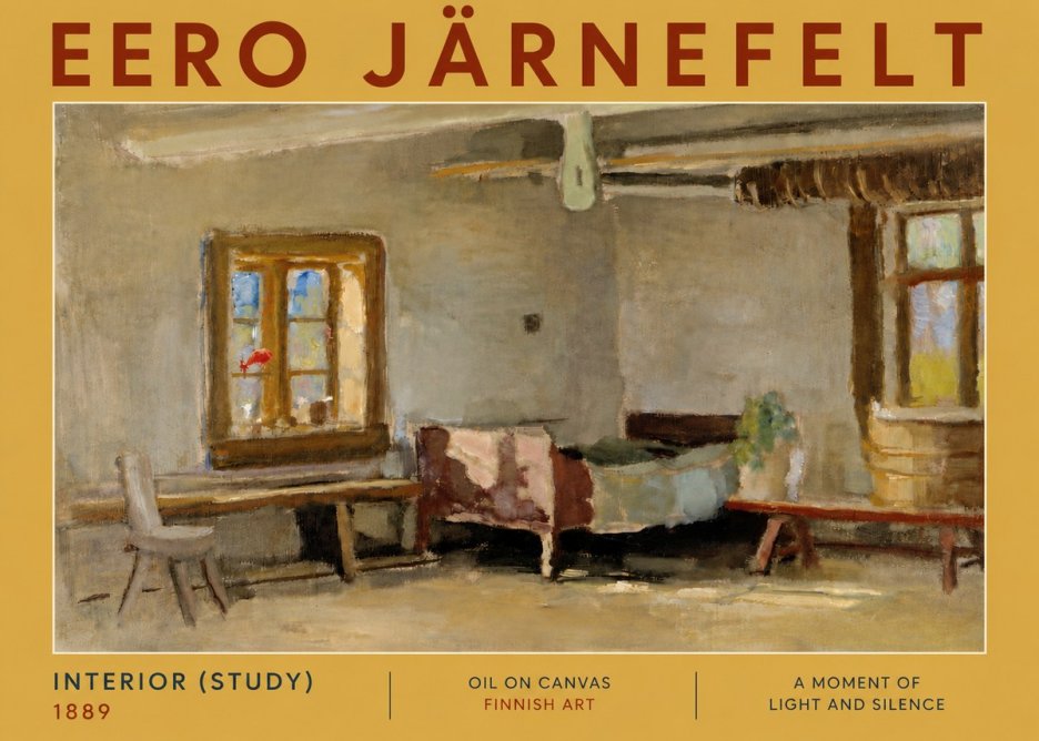 Eero Järnefelt Interior (Study) No5 - Poszter