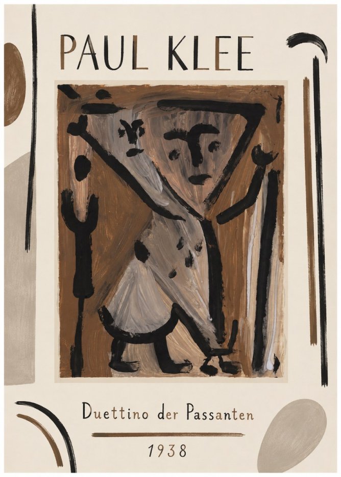 Paul Klee Duettino Der Passanten No1 - Poszter