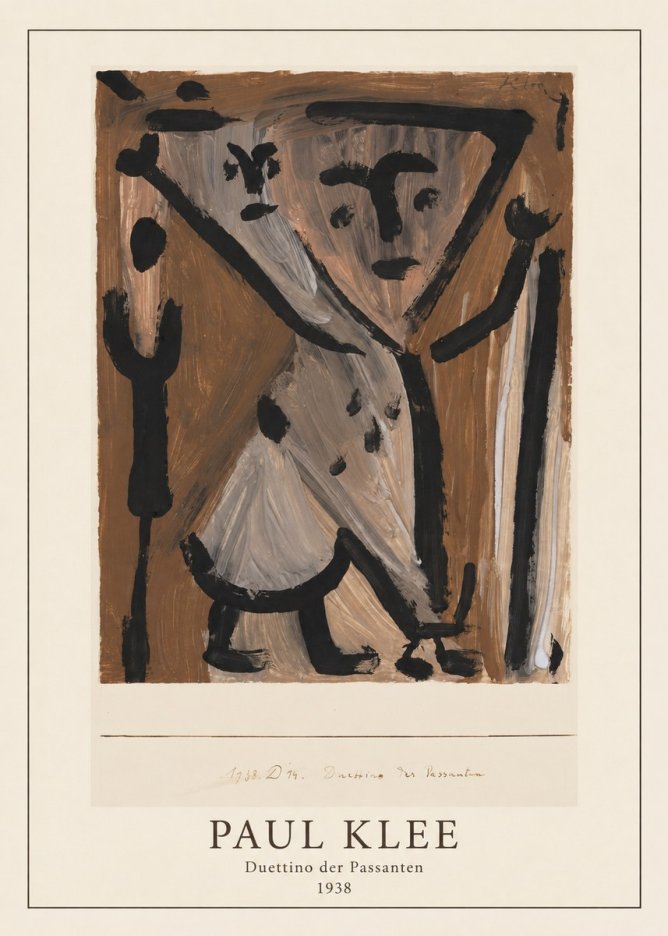 Paul Klee Duettino Der Passanten No3 - Poszter