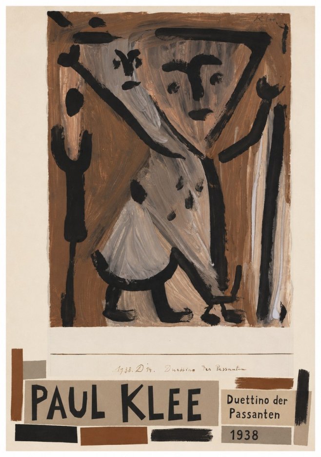 Paul Klee Duettino Der Passanten No4 - Poszter