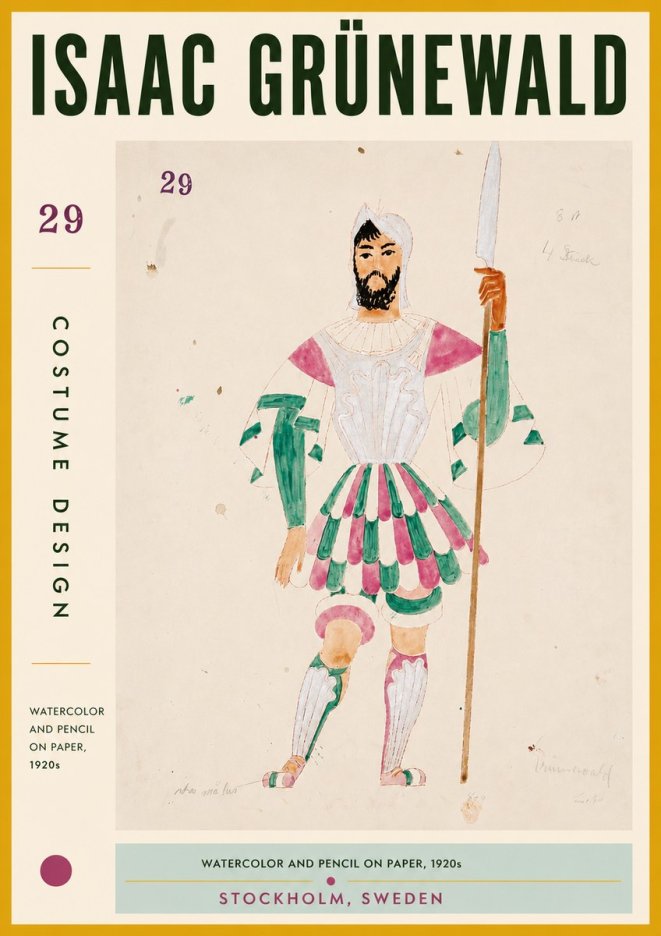 Isaac Grünewald Costume Design No. 29 No5 - Poszter