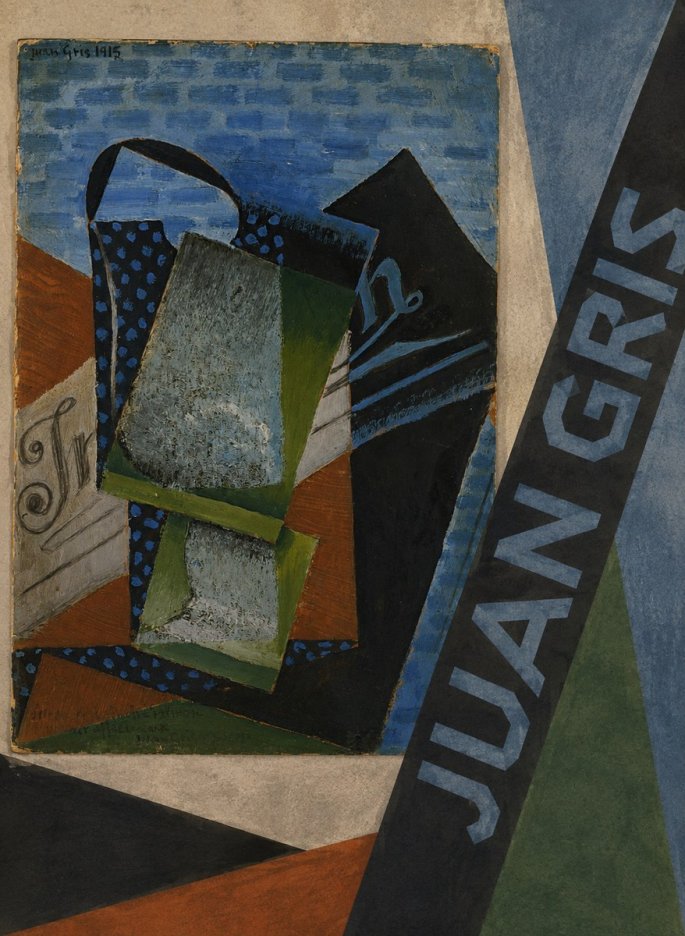 Juan Gris Still Life with Fruit Bowl and Bottle No6 - Poszter