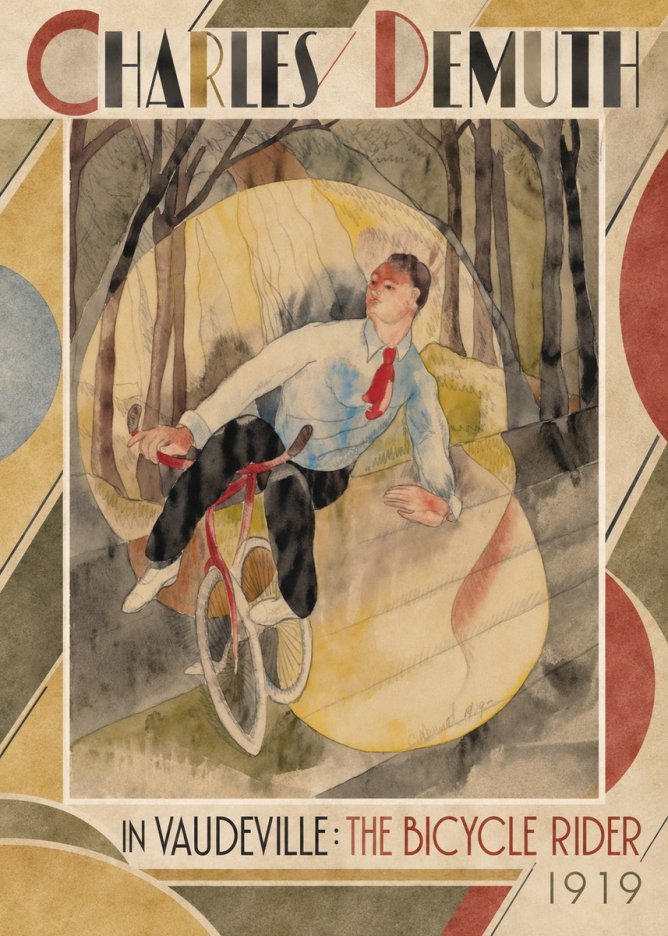 Charles Demuth In Vaudeville: the Bicycle Rider No2 - Poszter