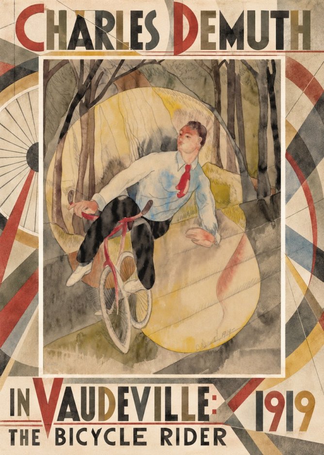 Charles Demuth In Vaudeville: the Bicycle Rider No6 - Poszter