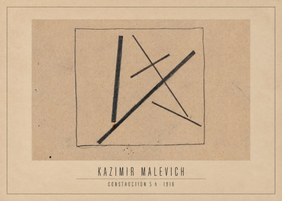 Kazimir Malevich Construction 5 H No3 - Poszter