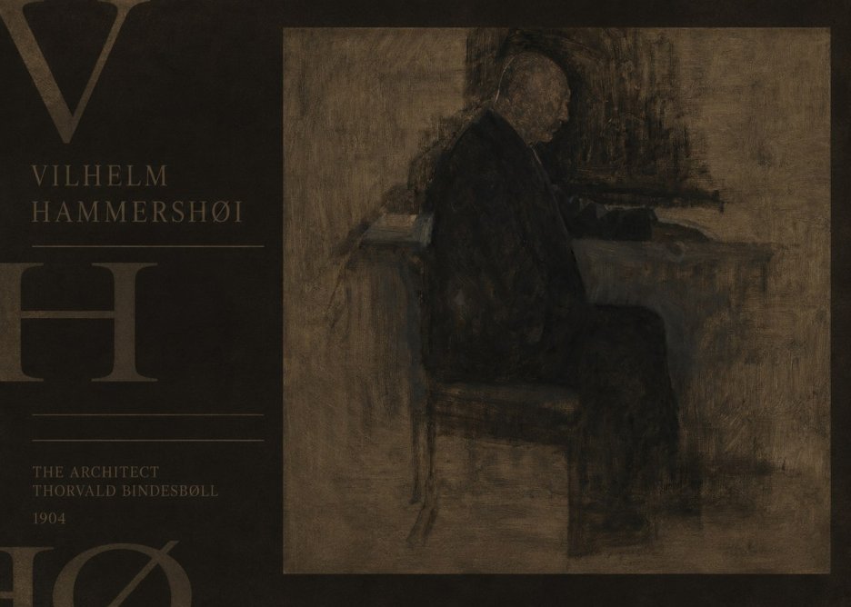 Vilhelm Hammershøi The Architect Thorvald Bindesbøll No6 - Poszter