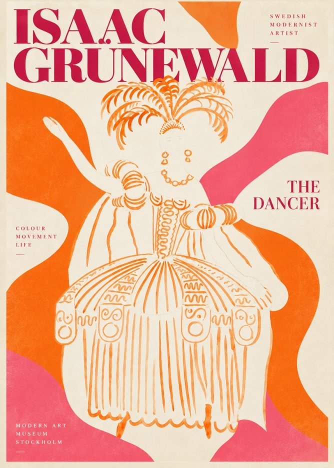 Isaac Grünewald The Dancer II No3 - Poszter