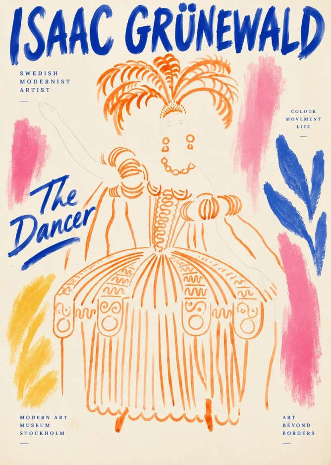 Isaac Grünewald The Dancer II No6 - Poszter