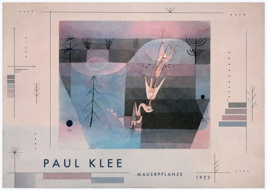 Paul Klee Mauerpflanze No4 - Poszter