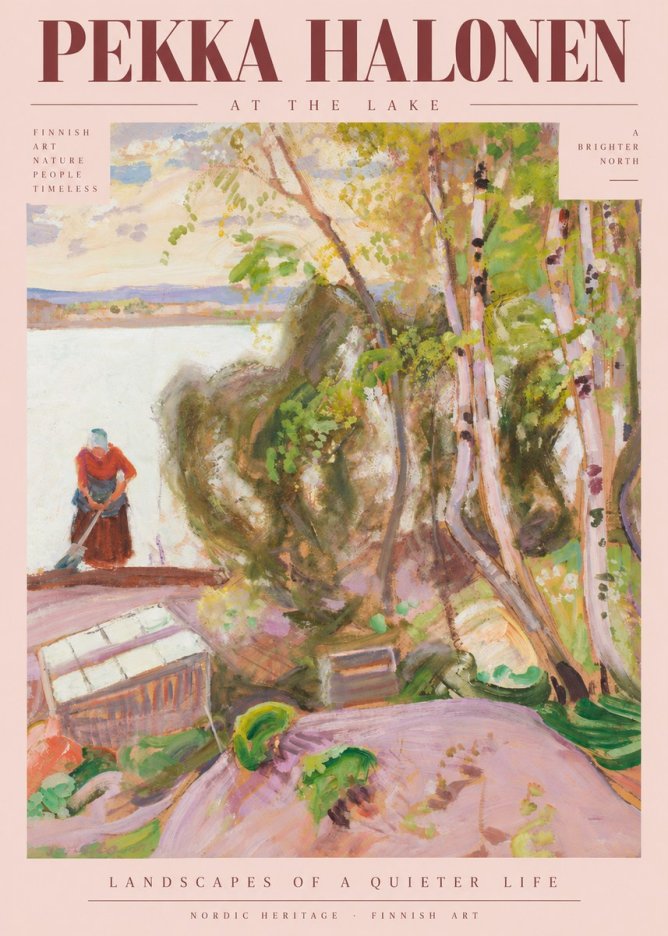 Pekka Halonen At the Lake No5 - Poszter