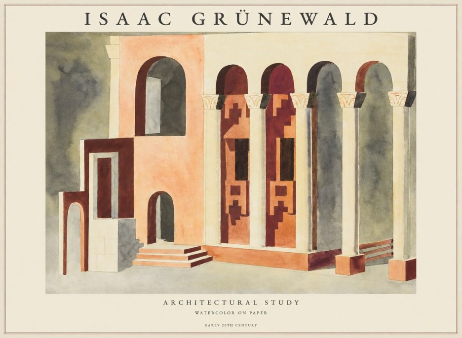 Isaac Grünewald Architectural Study II No1 - Poszter