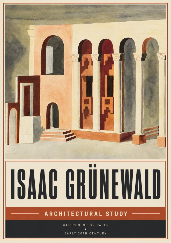 Isaac Grünewald Architectural Study II No5 - Poszter