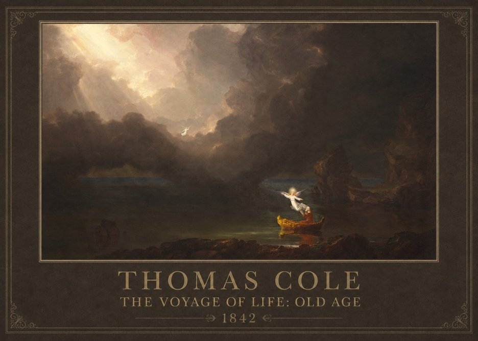 Thomas Cole The Voyage of Life: Old Age IV No1 - Poszter