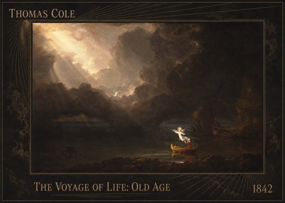 Thomas Cole The Voyage of Life: Old Age IV No2 - Poszter