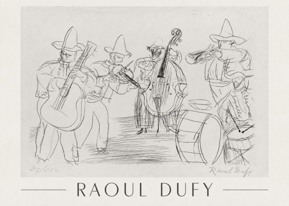 Raoul Dufy Musicians No1 - Poszter