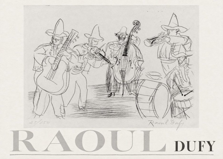 Raoul Dufy Musicians No3 - Poszter