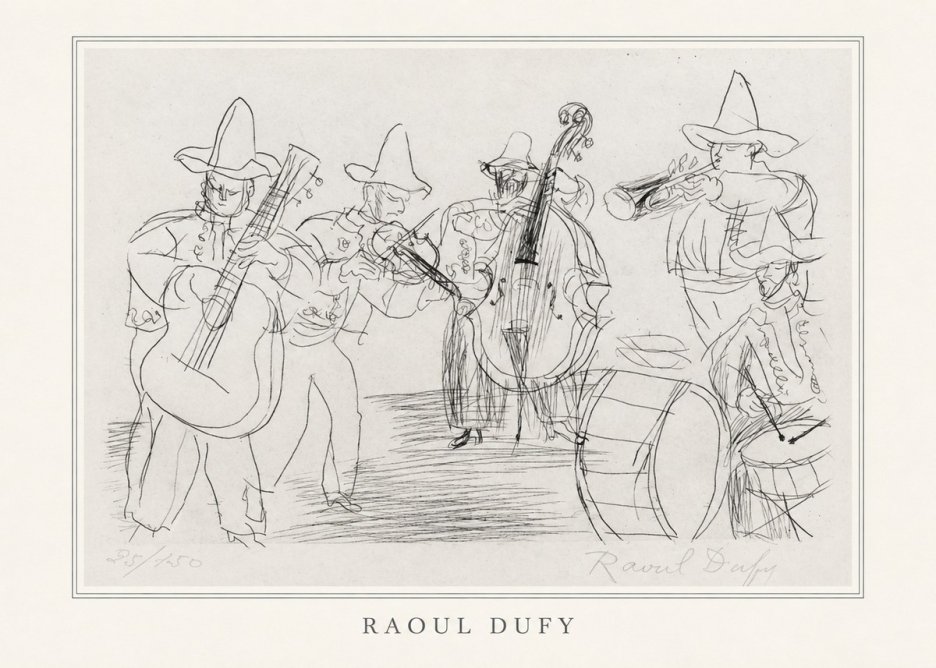 Raoul Dufy Musicians No4 - Poszter