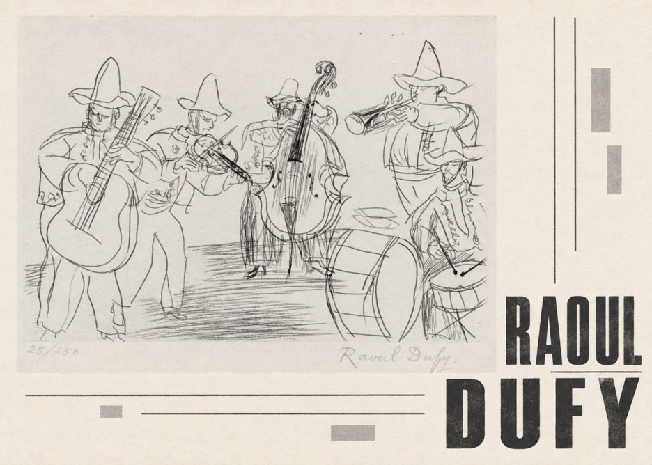 Raoul Dufy Musicians No5 - Poszter