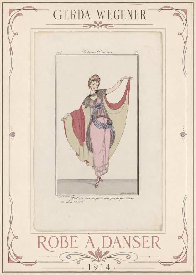 Gerda Wegener Robe À Danser No1 - Poszter