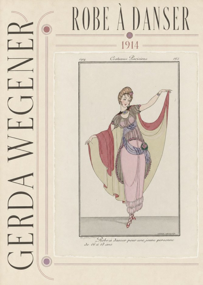 Gerda Wegener Robe À Danser No3 - Poszter