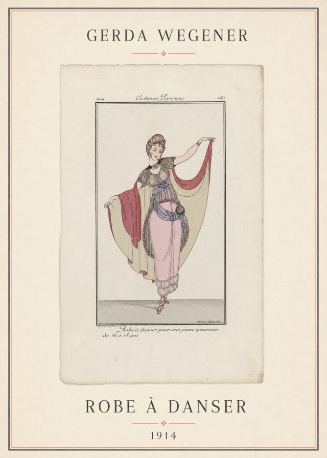 Gerda Wegener Robe À Danser No4 - Poszter