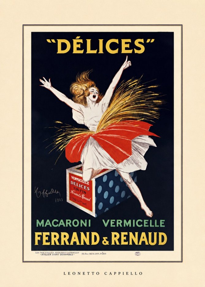 Leonetto Cappiello Délices II No4 - Poszter