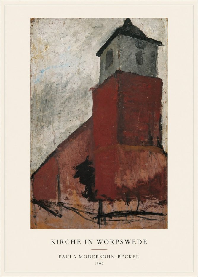 Paula Modersohn-Becker Kirche in Worpswede No4 - Poszter