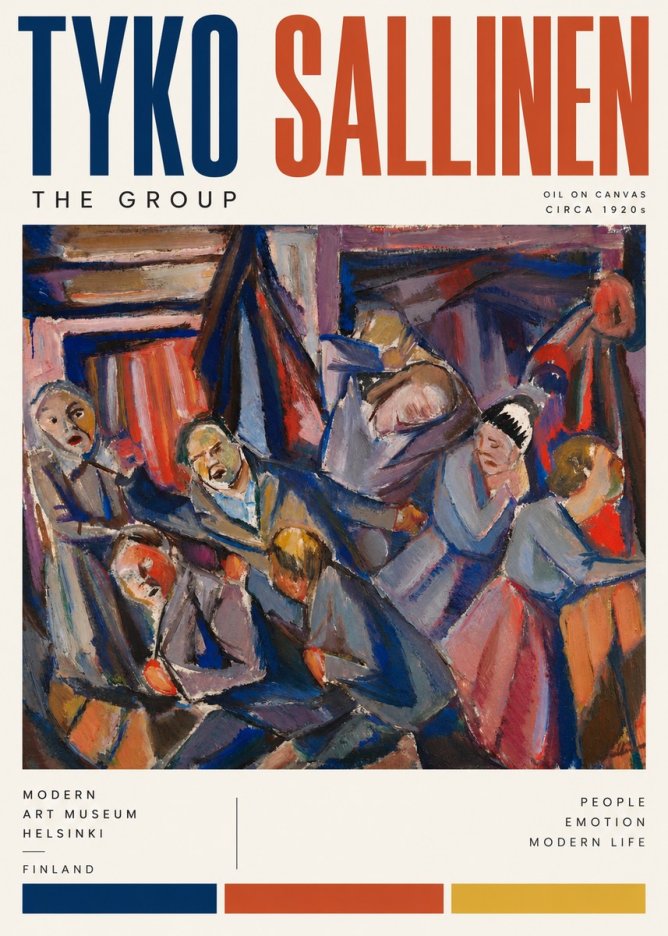 Tyko Sallinen The Group No4 - Poszter