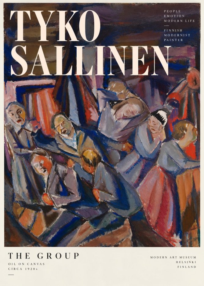 Tyko Sallinen The Group No5 - Poszter