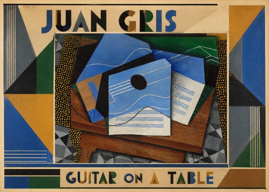 Juan Gris Guitar on a Table No1 - Poszter