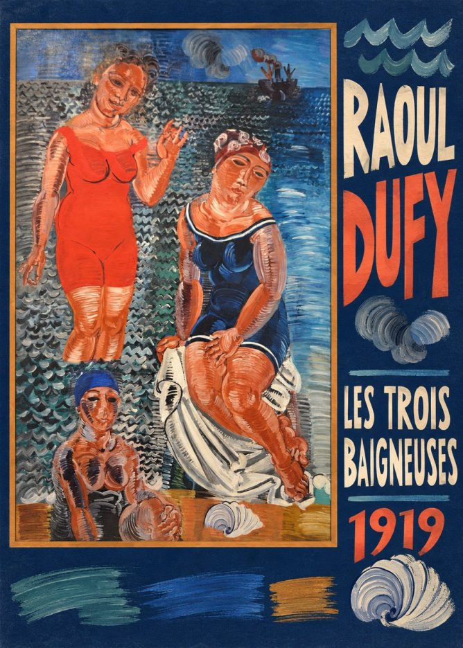 Raoul Dufy Les Trois Baigneuses No5 - Poszter
