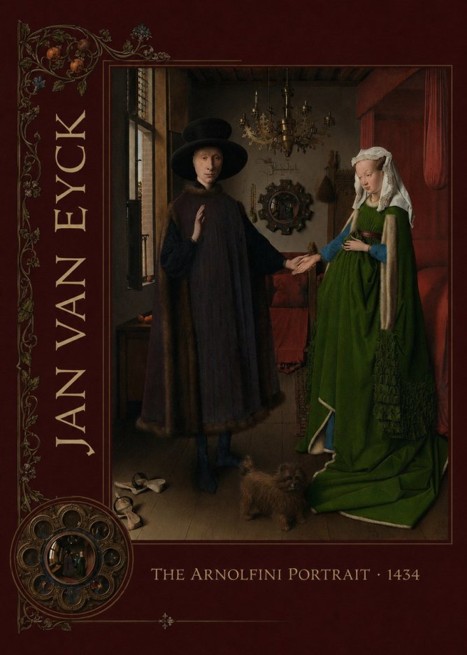Jan van Eyck The Arnolfini Portrait VII No2 - Poszter