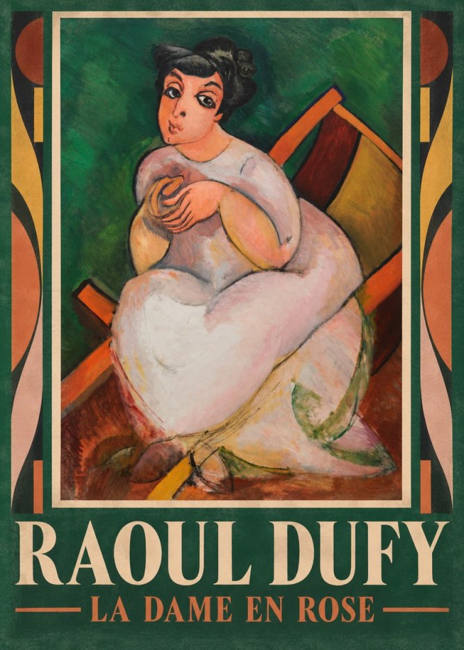 Raoul Dufy La Dame En Rose No1 - Poszter