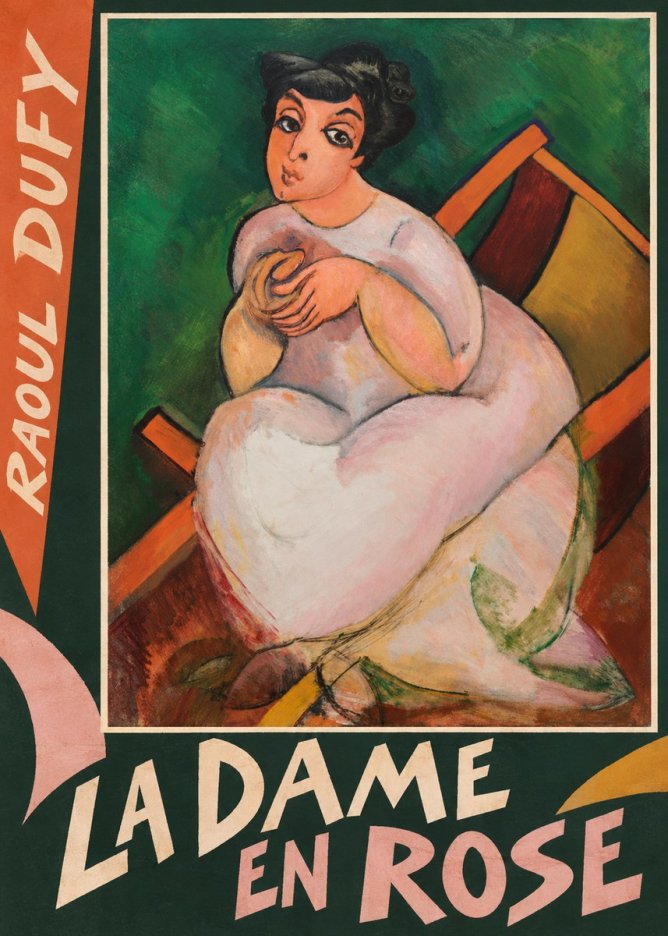 Raoul Dufy La Dame En Rose No6 - Poszter