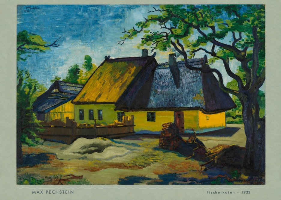 Max Pechstein Fischerkaten No4 - Poszter