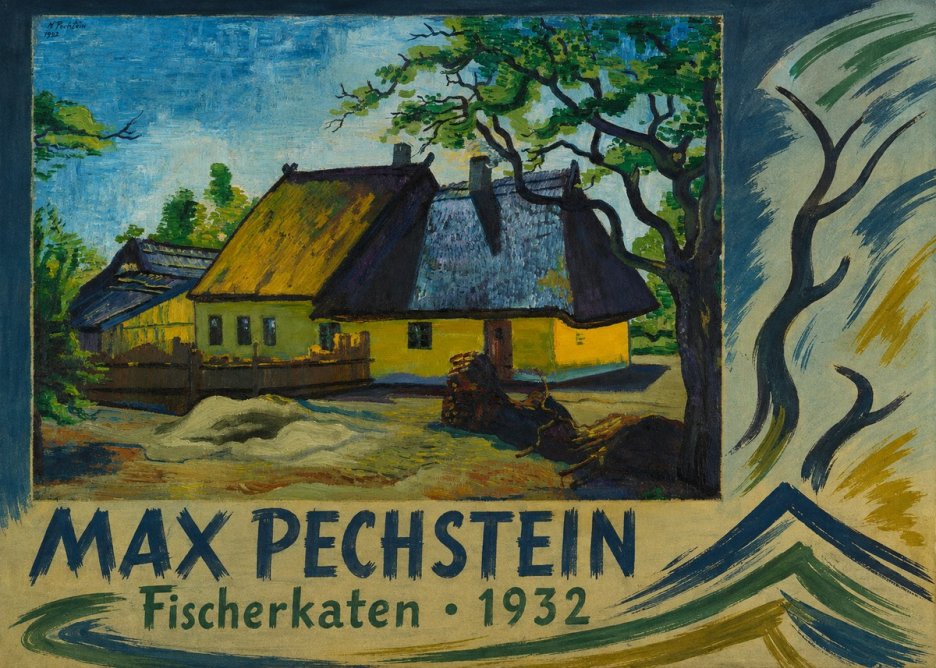 Max Pechstein Fischerkaten No5 - Poszter