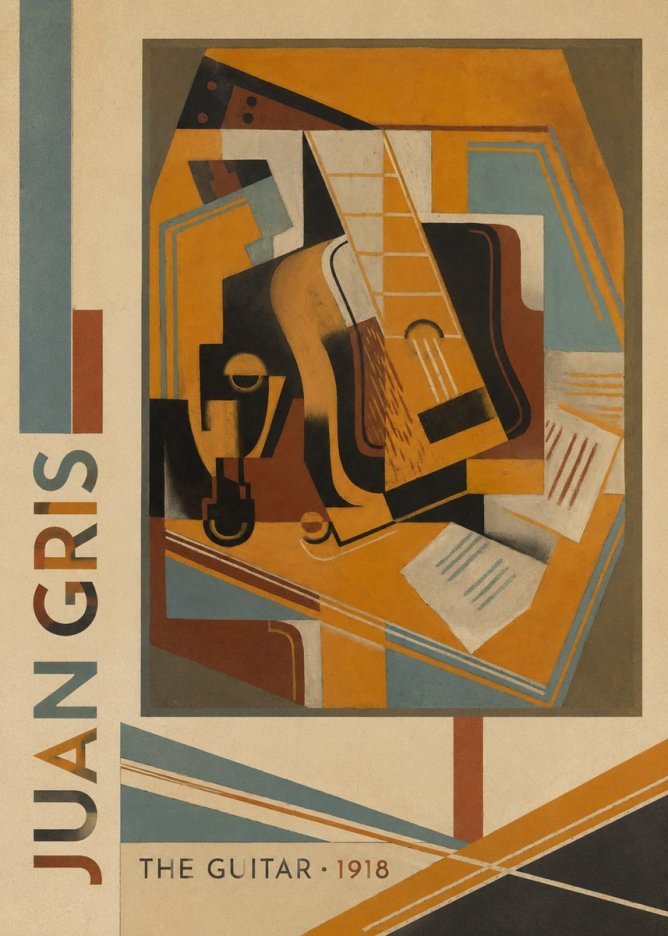 Juan Gris The Guitar No2 - Poszter