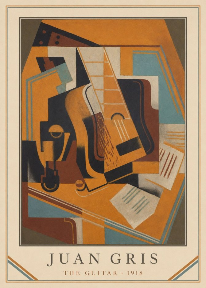 Juan Gris The Guitar No3 - Poszter