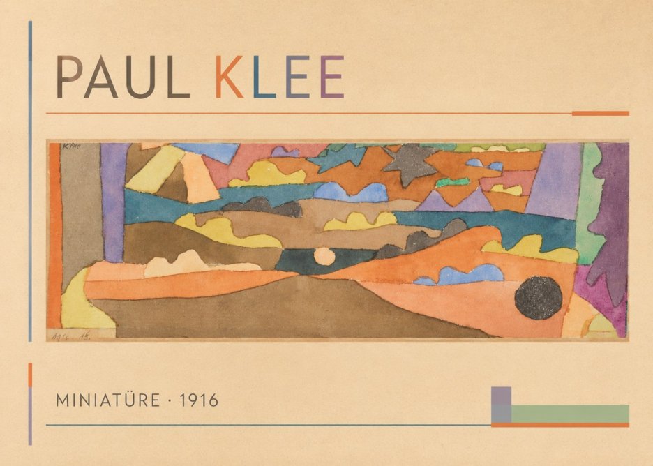 Paul Klee Miniatüre · 1916 No1 - Poszter