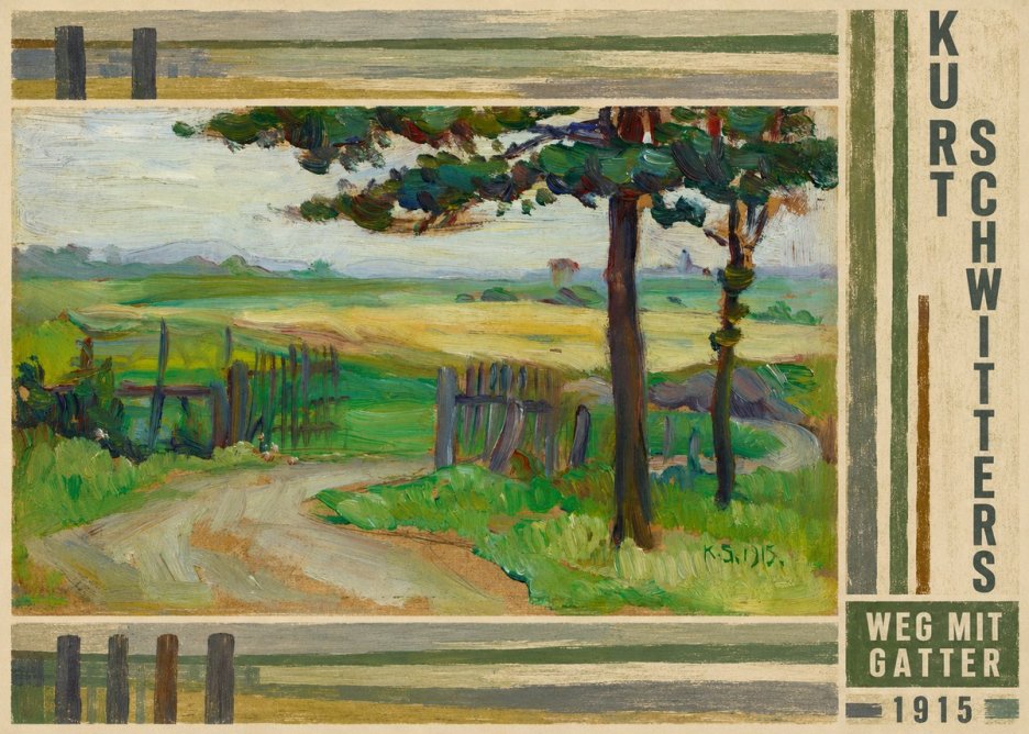 Kurt Schwitters Weg Mit Gatter No4 - Poszter