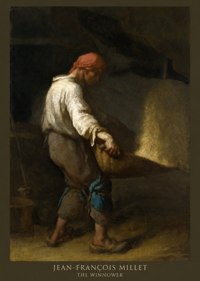 Jean-François Millet The Winnower No6 - Poszter