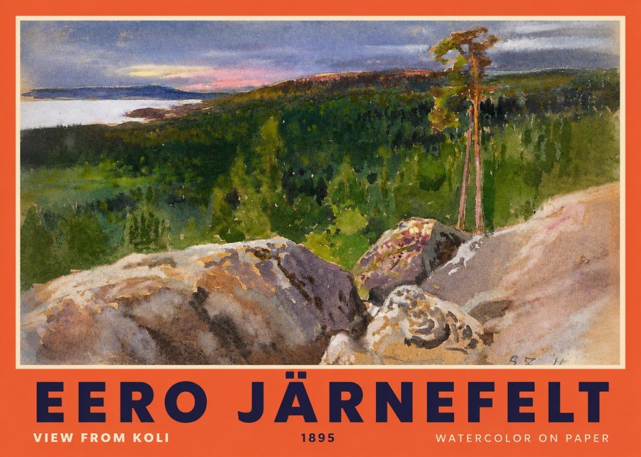 Eero Järnefelt View from Koli No2 - Poszter