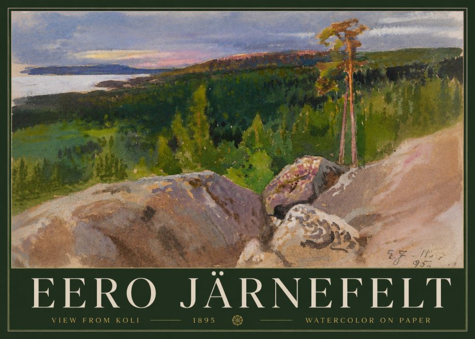 Eero Järnefelt View from Koli No3 - Poszter