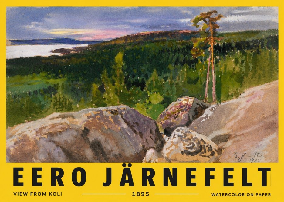 Eero Järnefelt View from Koli No6 - Poszter