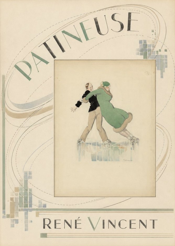 René Vincent Patineuse No6 - Poszter