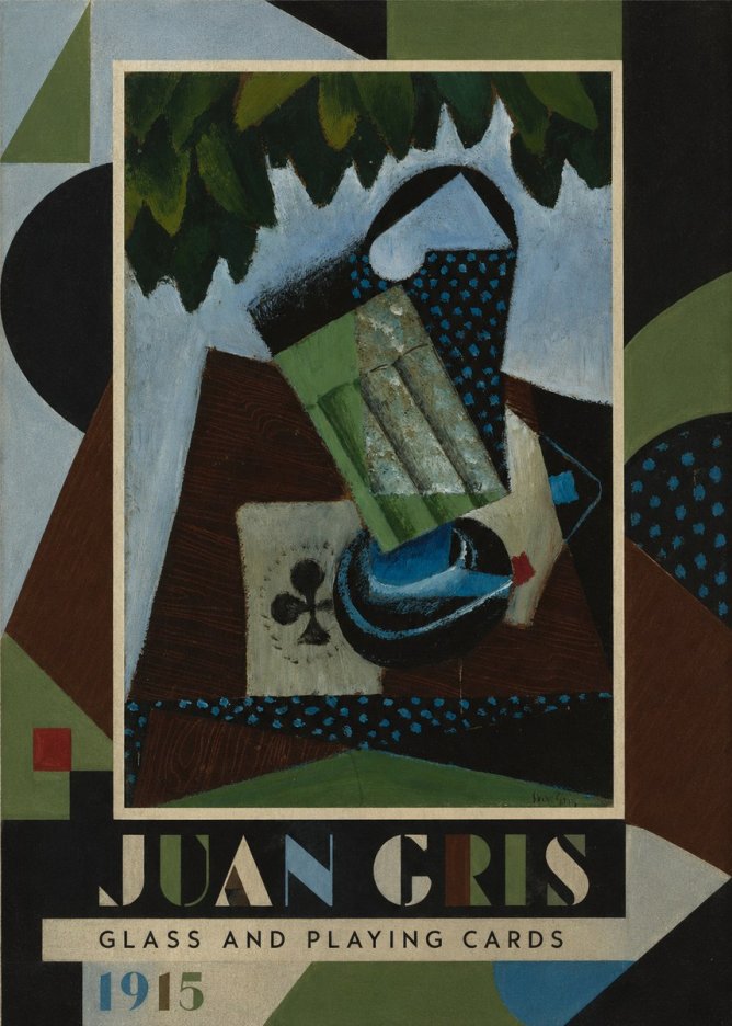 Juan Gris Glass and Playing Cards No1 - Poszter