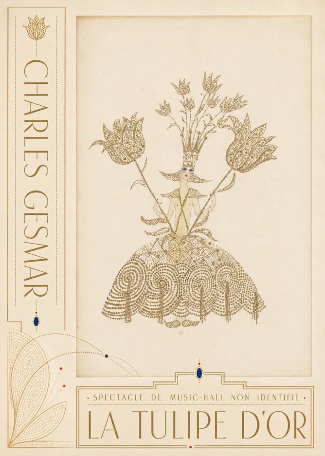 Charles Gesmar La Tulipe D'or No2 - Poszter